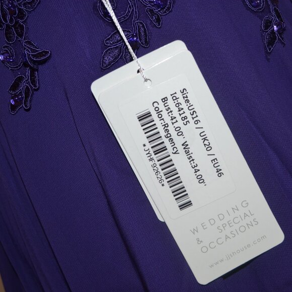 NEW JJs House Dress Mother of the Bride / Groom Bridesmaid Size 16 Gown Regency - Picture 15 of 16